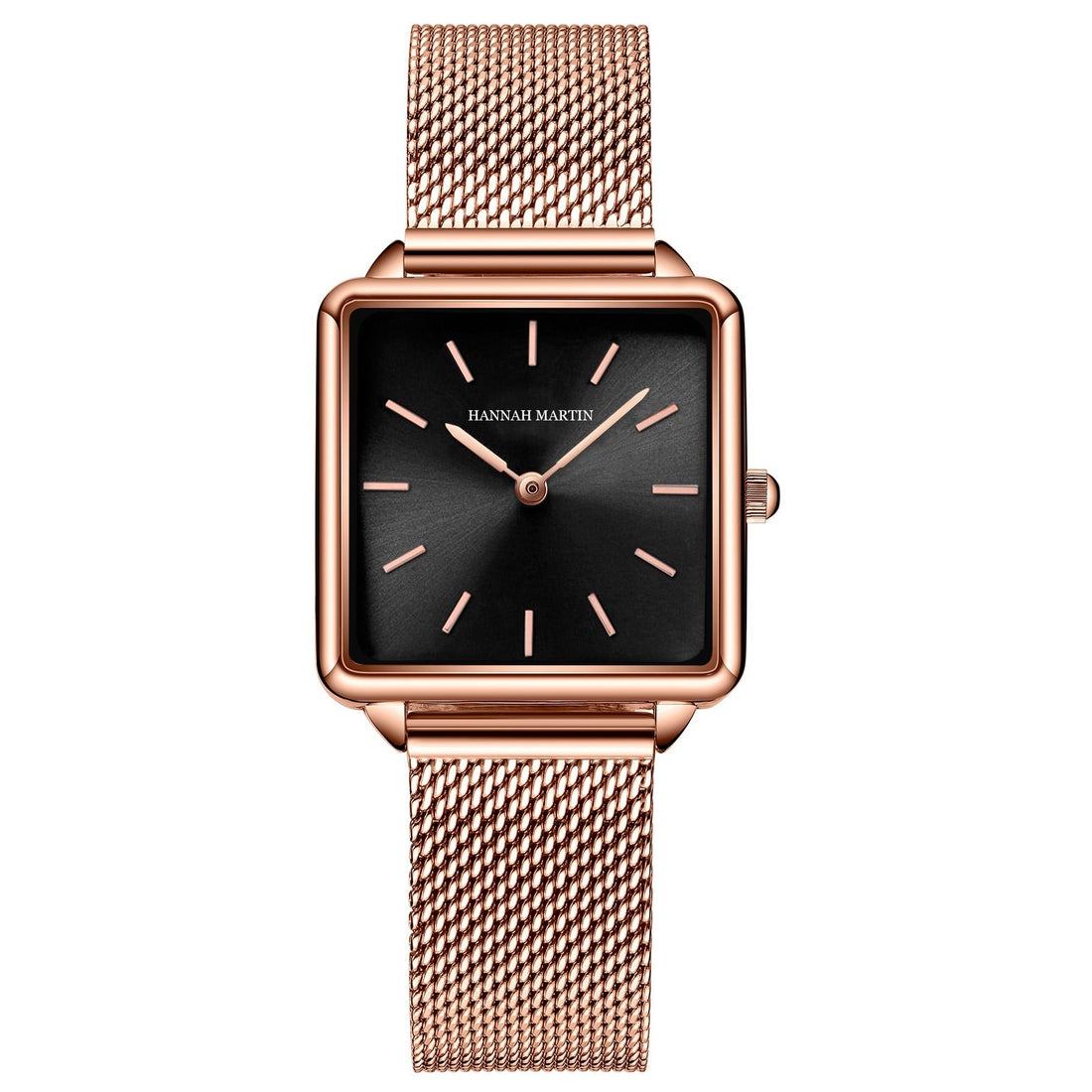 Square Rose Gold Watch – Japanese Quartz Luxury