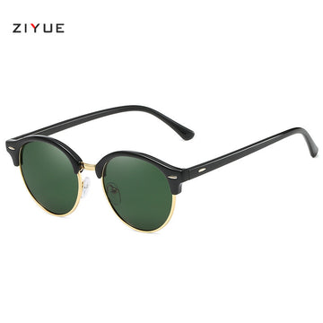 Men's and Women's Same Style Colorful Fashion Sunglasses Retro Round Frame Polarized Sunglasses