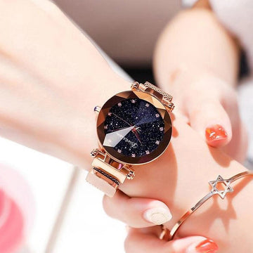 Magnetite Starry Mesh Watch – Diamond Rose Gold Care