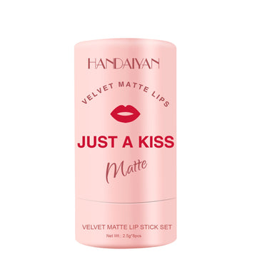 Velvet Matte Lipstick Set – Hydrating 8-Piece Kit