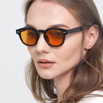 Rivet arrow sunglasses small frame 2024 new trend fashion oval sunglasses driver men driving sunglasses