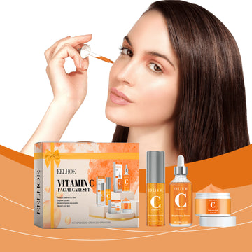 Vitamin C Facial Skincare Set - Hydrating and Moisturizing Facial Skincare Set