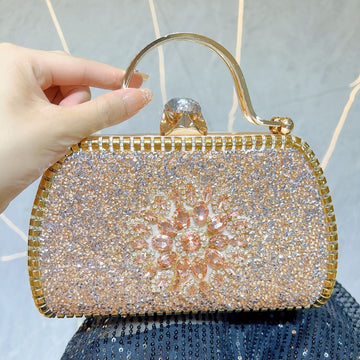 Diamond handbag high-end celebrity banquet shoulder crossbody evening bag DJ bag handbag