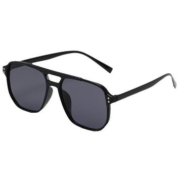 Spiked Retro Aviator Sunglasses – Double Beam UV Care